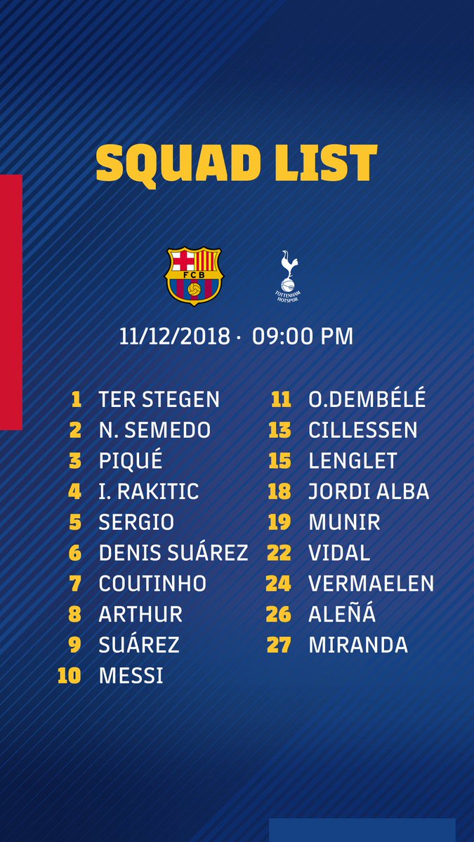 Только Хуан Миранда из числа игроков «Барселоны Б» попал в заявку на матч с «Тоттенхэмом»