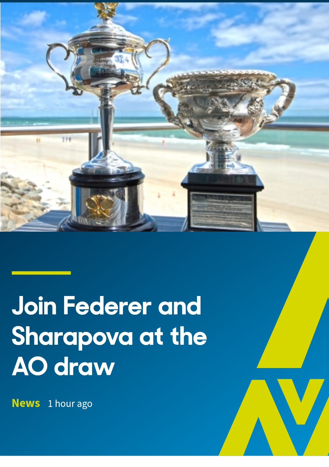 Мария Шарапова, Australian Open, Роджер Федерер