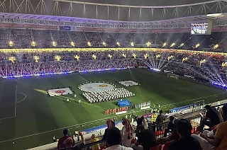 Посмотрели на открытие 45-тысячника к ЧМ в Катаре. Собралась почти половина стадиона – пускали только после теста на ковид