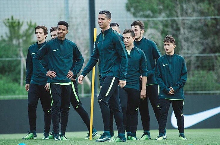 Михаил Юношев с Криштиано Роналду