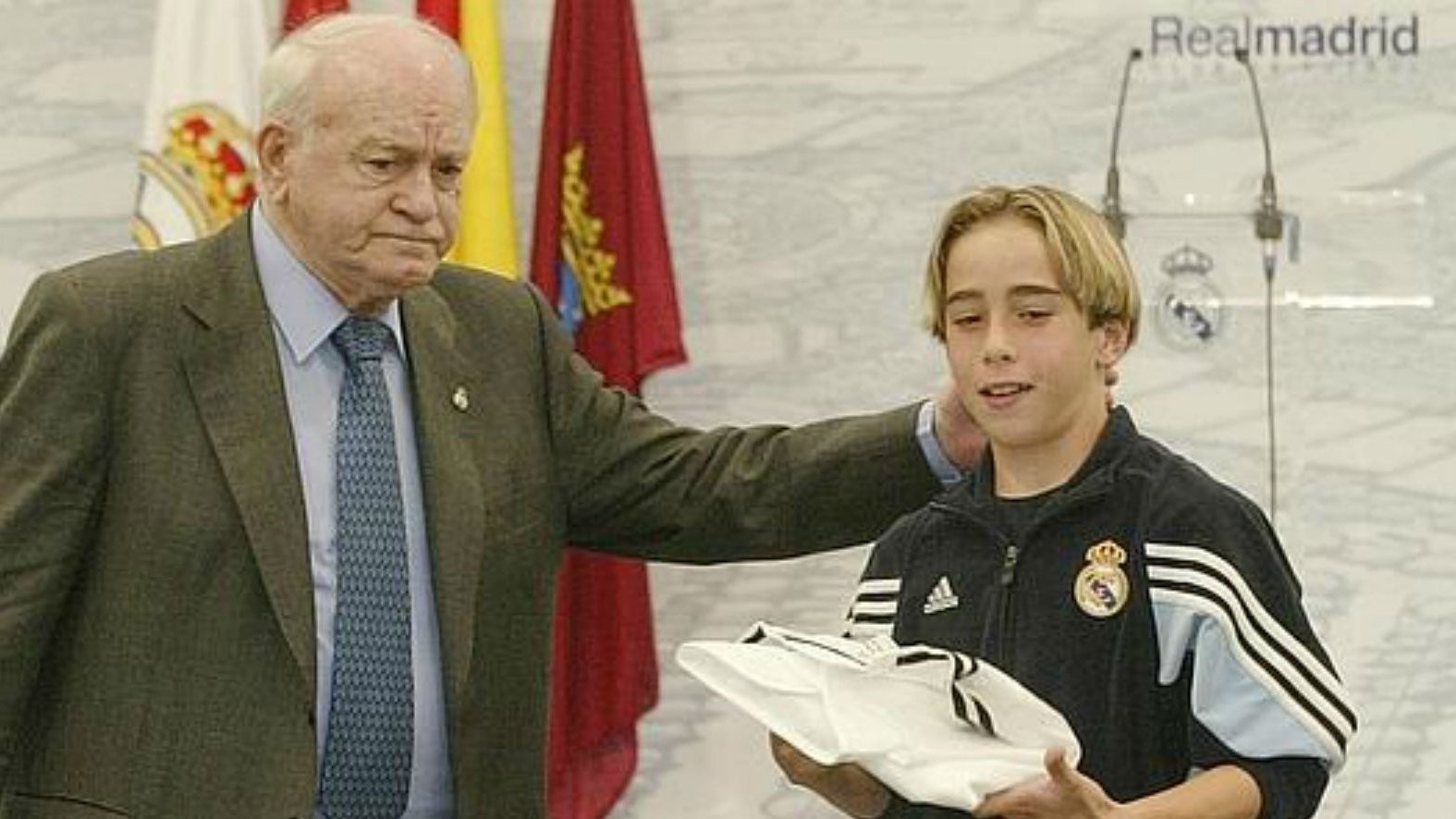 30 сентября 2005 года  Дани Карвахаль и Альфредо Ди Стефано на открытии тренировочного комплекса &#171;Сьюдад Реал Мадрид&#187;