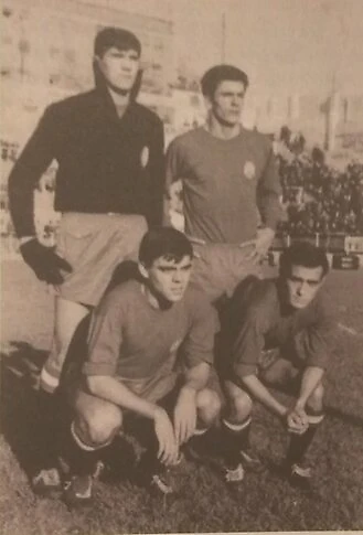 Мендьета, Эрнандес, Чуфи и Фелинес в форме сборной Испании