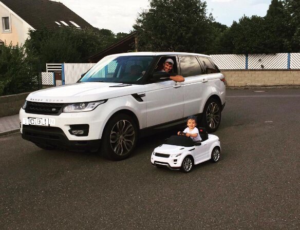 Якуб Коварж с сыном