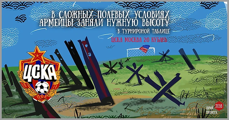 Футбольные карикатуры Юрия Прожоги