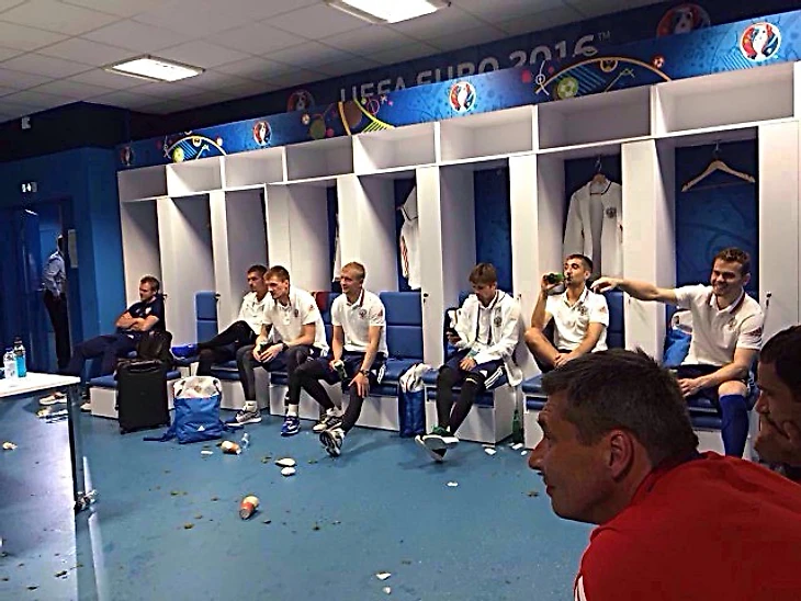 Сборная Россия после игры с англичанами