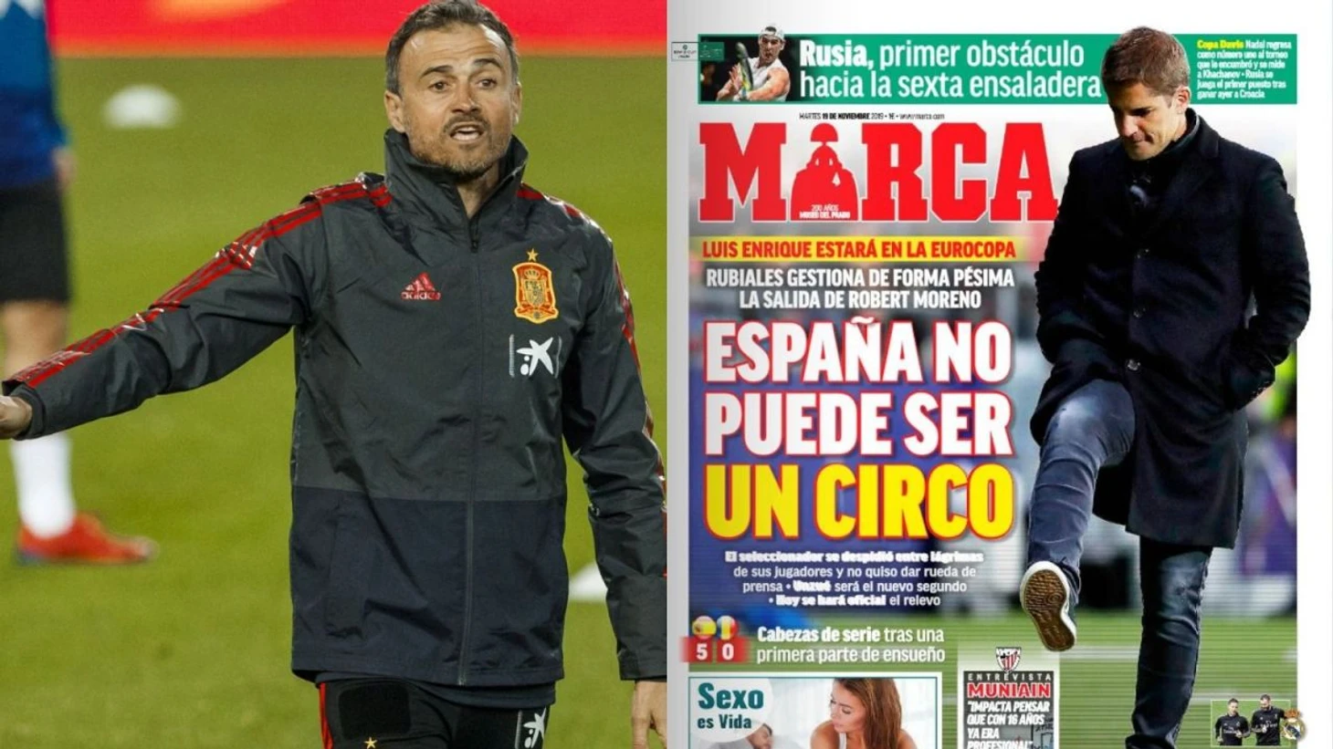 Luis Enrique znów trenerem Hiszpanii. Powrót po osobistej tragedii. COPE: Juan Carlos Unzue asystentem selekcjonera (sport.tvp.pl)