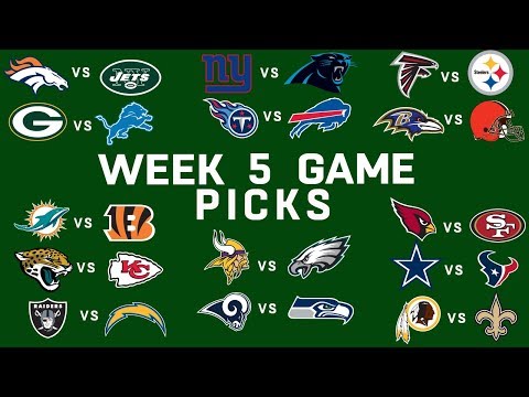 NFL Week 5 Predicitions