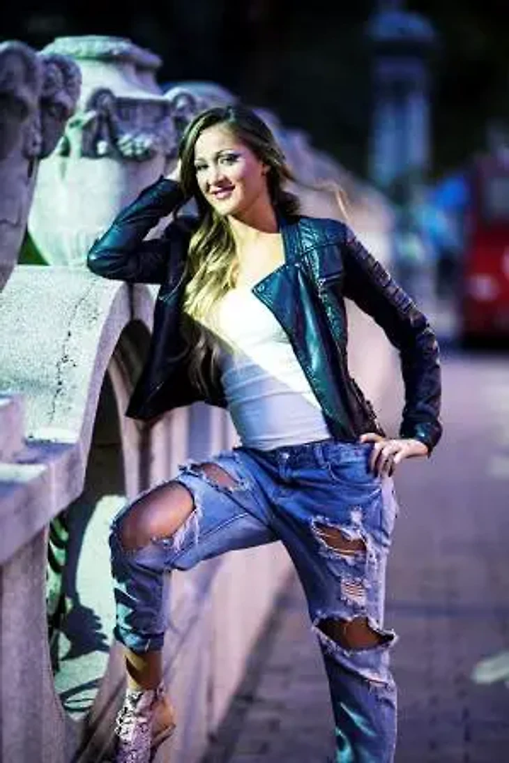 Bojana Jovanovski modelling in Belgrade