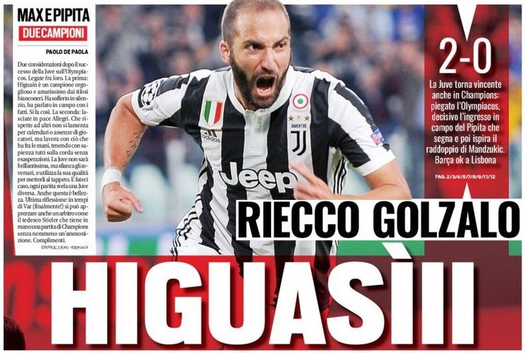 ИгуаДААА! Заголовки Gazzetta, TuttoSport и Corriere за 28 сентября
