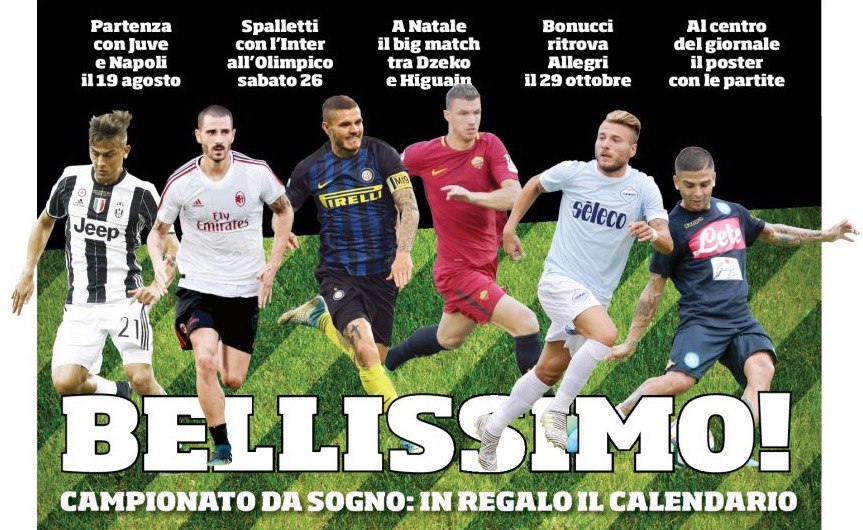Прекрасно! Заголовки Gazzetta, TuttoSport и Corriere за 27 июля