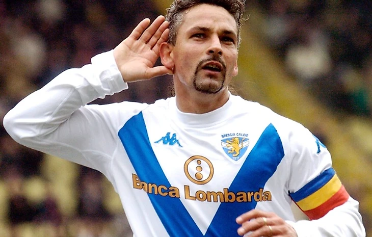 Обои футбол, футболист, Brescia Calcio, Роберто Баджо, Божественный  Хвостик, Брешиа, Roberto Baggio картинки на рабочий стол, раздел спорт –  скачать