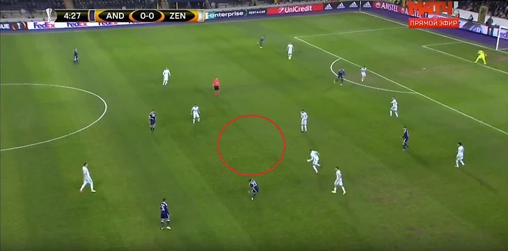 Пропущенный гол Зенита
