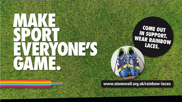 Кампания Rainbow Laces направлена на то, чтобы сделать спорт более привлекательным для людей ЛГБТ