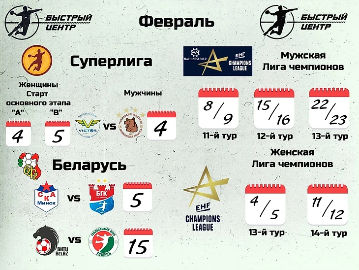 Гандбольный календарь-2023: Россия, Беларусь, Лига чемпионов, чемпионат мира…, изображение №2