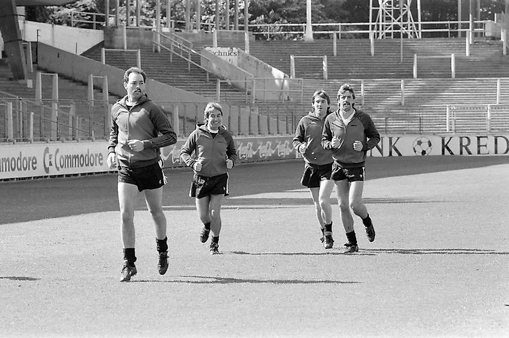 на тренировке