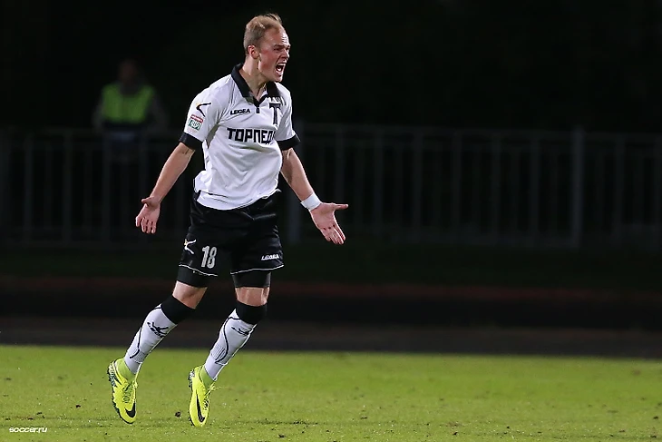 Очередной гол лидера торпедовских атак Рагима Садыхова.