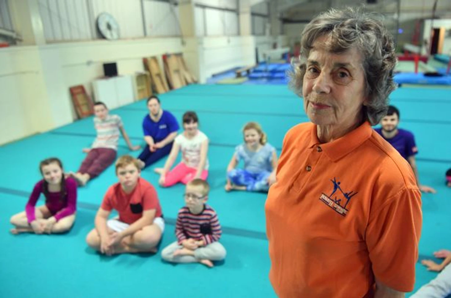 Гвинед Лингард на работе в «The Penarth Gymnastic Club». Фото: WalesOnline