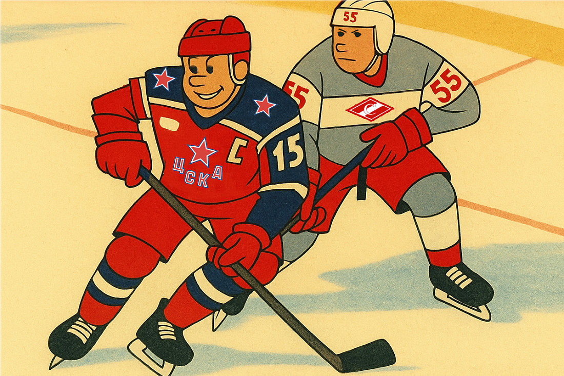 Фотография поста в ленте КХЛ: шансы «Спартака» и ЦСКА на победу в матче регулярного чемпионата
