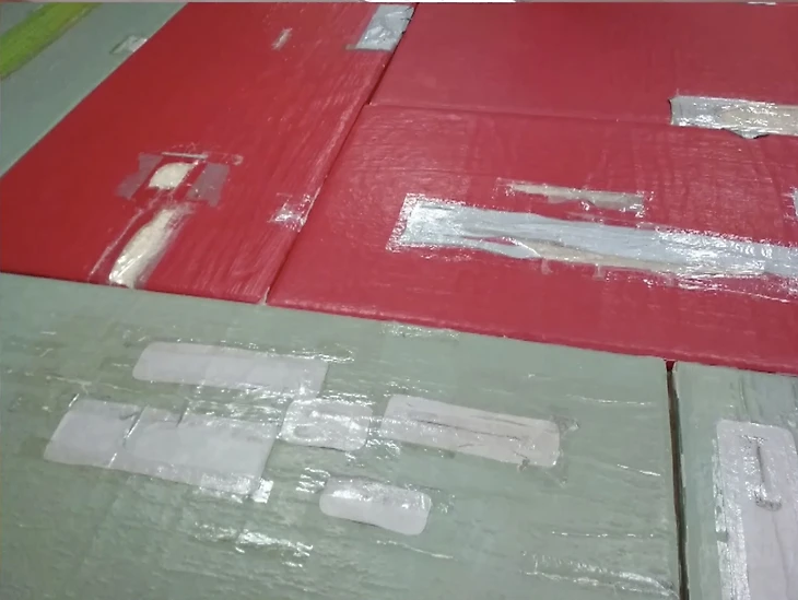 Татами, на котором тренируются российские дзюдоисты