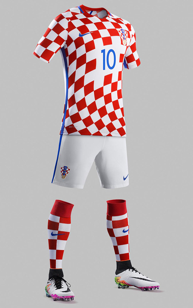 Домашняя форма сборной Хорватии 2016