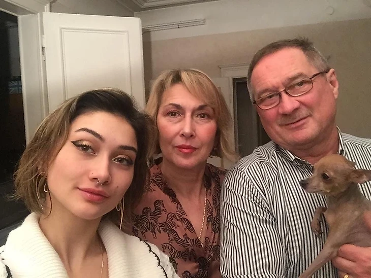 С дочерью Татьяной и мужем Сергеем