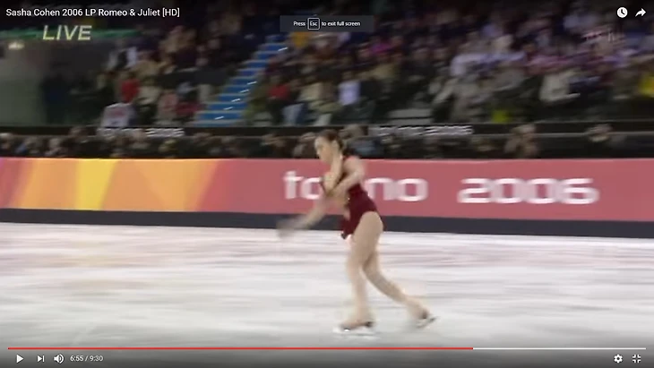 Саша Коэн флутц