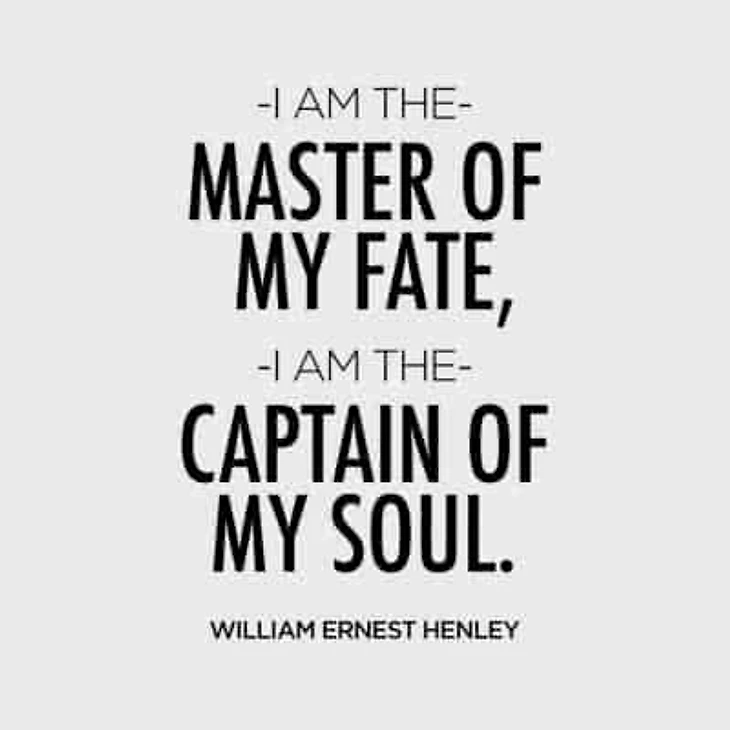 i am the master of my fate william ernest henley daily quotes sayings pictures 810x810 400x400