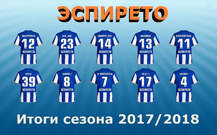 Эспирето. Итоги сезона 2017/2018