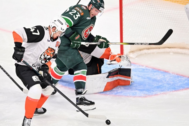 Фотография поста в ленте КХЛ: шансы «Ак Барса» и «Амура» на победу в матче регулярного чемпионата