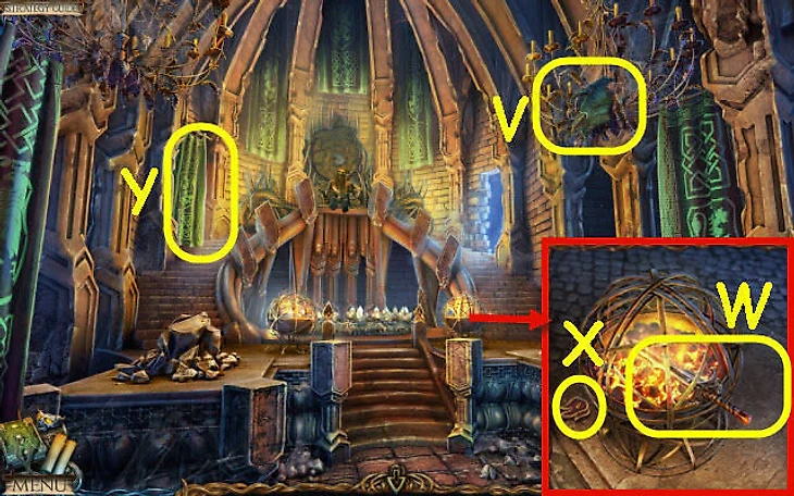 Внутри замка