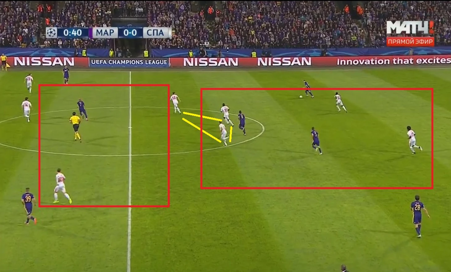 разрывы между линиями