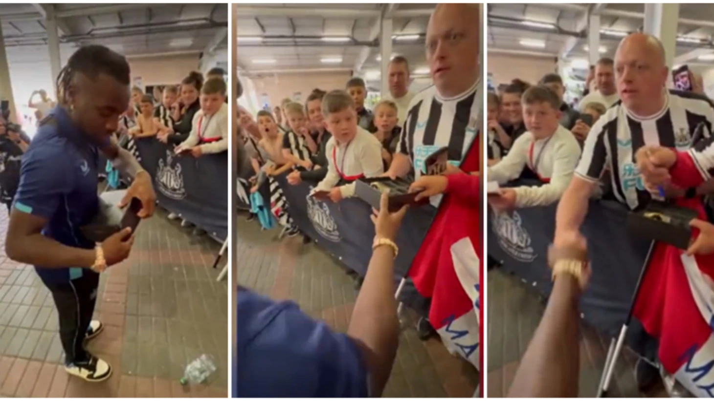 Allan Saint-Maximin gifted Newcastle fan Rolex watch after Premier League opening day win