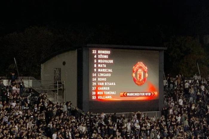 «Дзонс» и «Мегвайер»: «Партизан» опозорился с фамилиями игроков «МЮ»