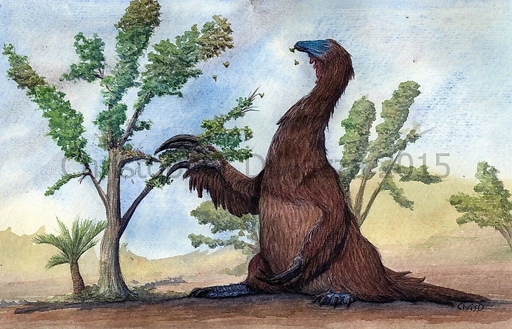 Теризинозавр, картинка из Интернета