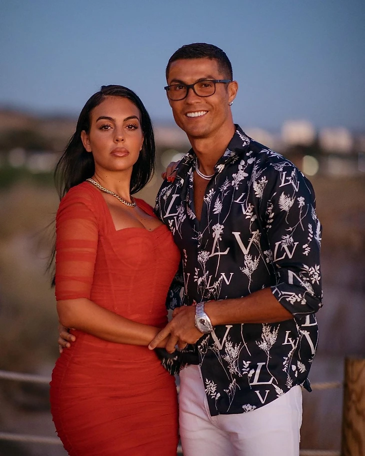 Ronaldo met Georgina in Madrid when she worked in a Gucci store