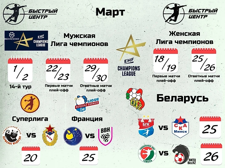 Гандбольный календарь-2023: Россия, Беларусь, Лига чемпионов, чемпионат мира…, изображение №3