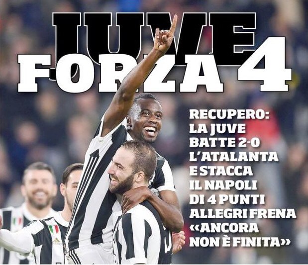 «Юве», сила 4. Заголовки Gazzetta, TuttoSport и Corriere за 15 марта