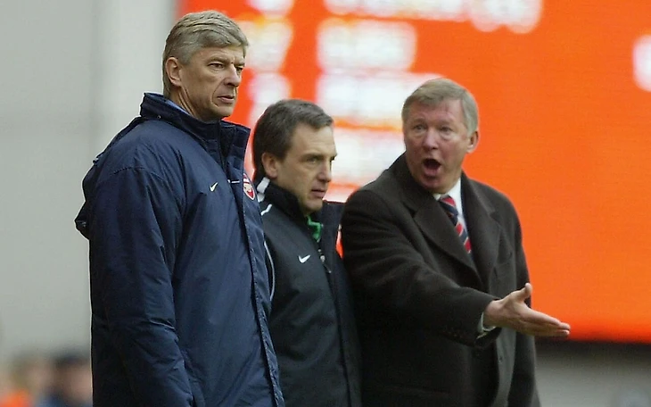 Венгер и Фергюсон в преддверии Pizzagate, октябрь 2004