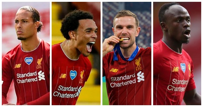 Трент Александер-Арнолд, Мохамед Салах, Садьо Мане, Вирджил ван Дейк, Ливерпуль, Эндрю Робертсон, Джордан Хендерсон