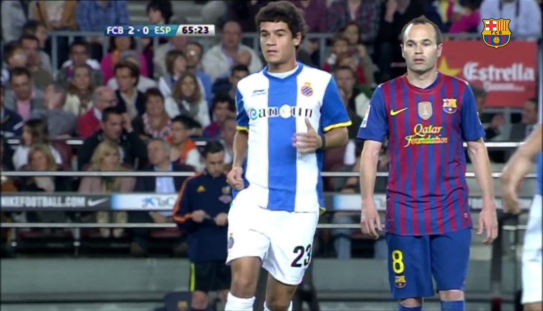 Интересный факт. Два дебюта Филиппе Коутиньо