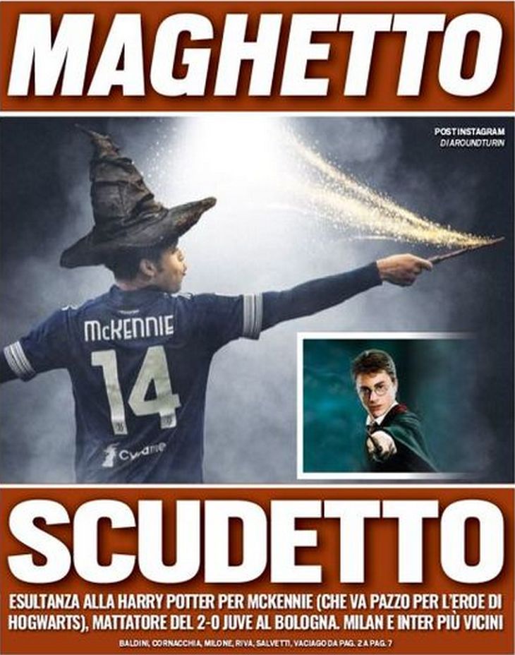 Волшебник Скудетто. Заголовки Gazzetta, TuttoSport и Corriere за 25 января