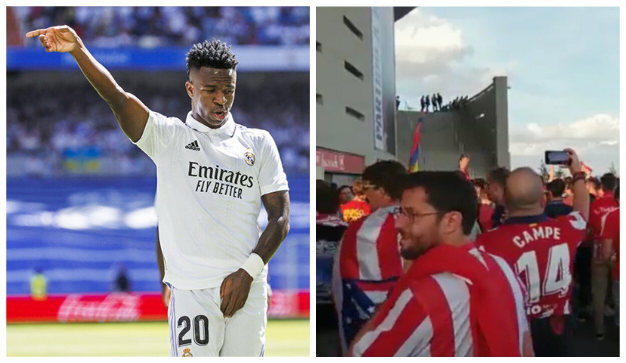 «Винисиус, ты обезьяна». Фанаты «Атлетико» перед матчем с «Мадридом» отметились расистскими выкриками