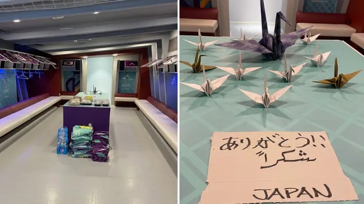 Сборная Японии не перестает удивлять: абсолютно чистая раздевалка и сюрприз для организаторов