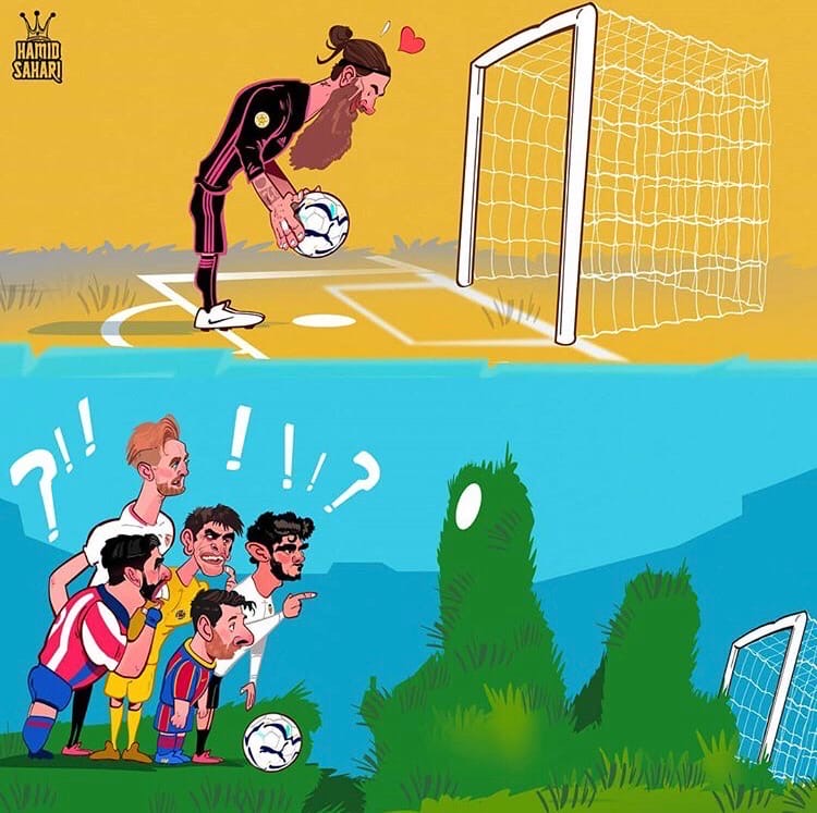 Матч «Бетис» - «Реал» (2:3) в карикатурах 🎨