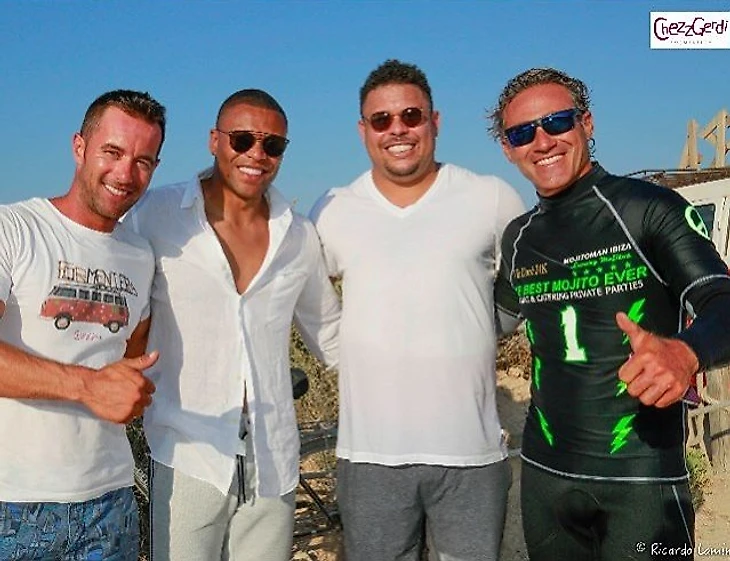 С Роналдо и Жулио Баптистой