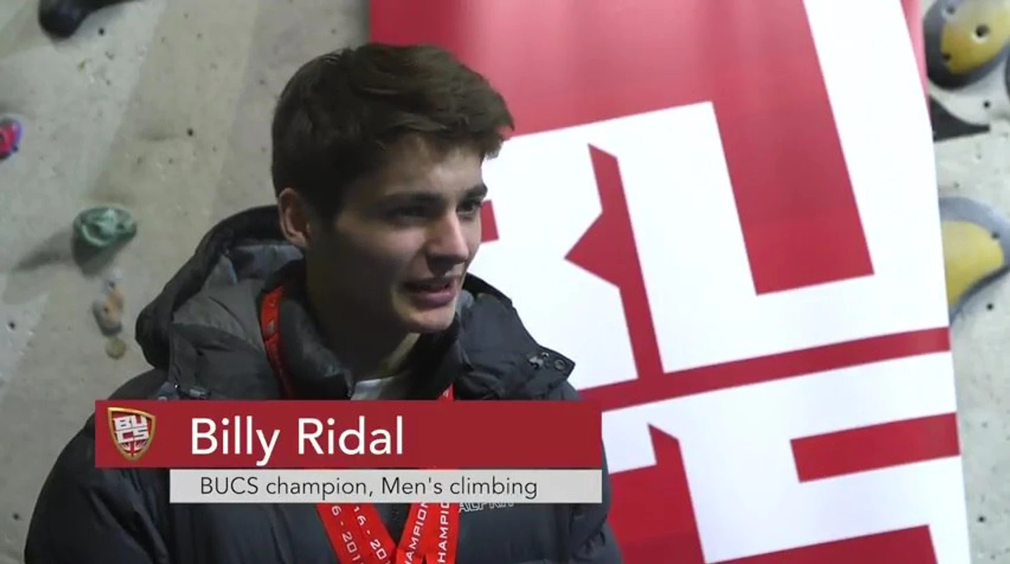 Billy Ridal climbing