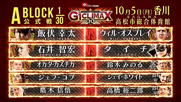 Превью NJPW G1 Climax 30, изображение №32