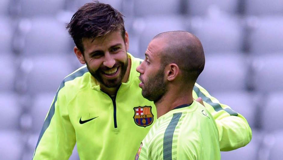 Жерар Пике и Хавьер Маскерано рискуют пропустить матч против «Эйбара»