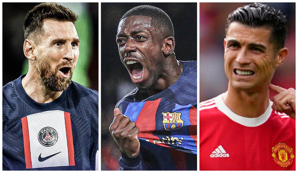 Манчестер Юнайтед, Барселона, Лионель Месси, Усман Дембеле, Криштиану Роналду, ПСЖ