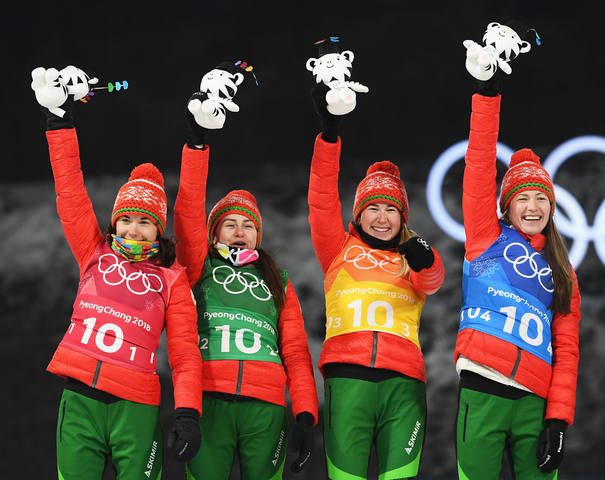 Беларусь выиграла женскую эстафету на Олимпиаде!